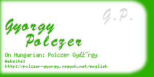 gyorgy polczer business card